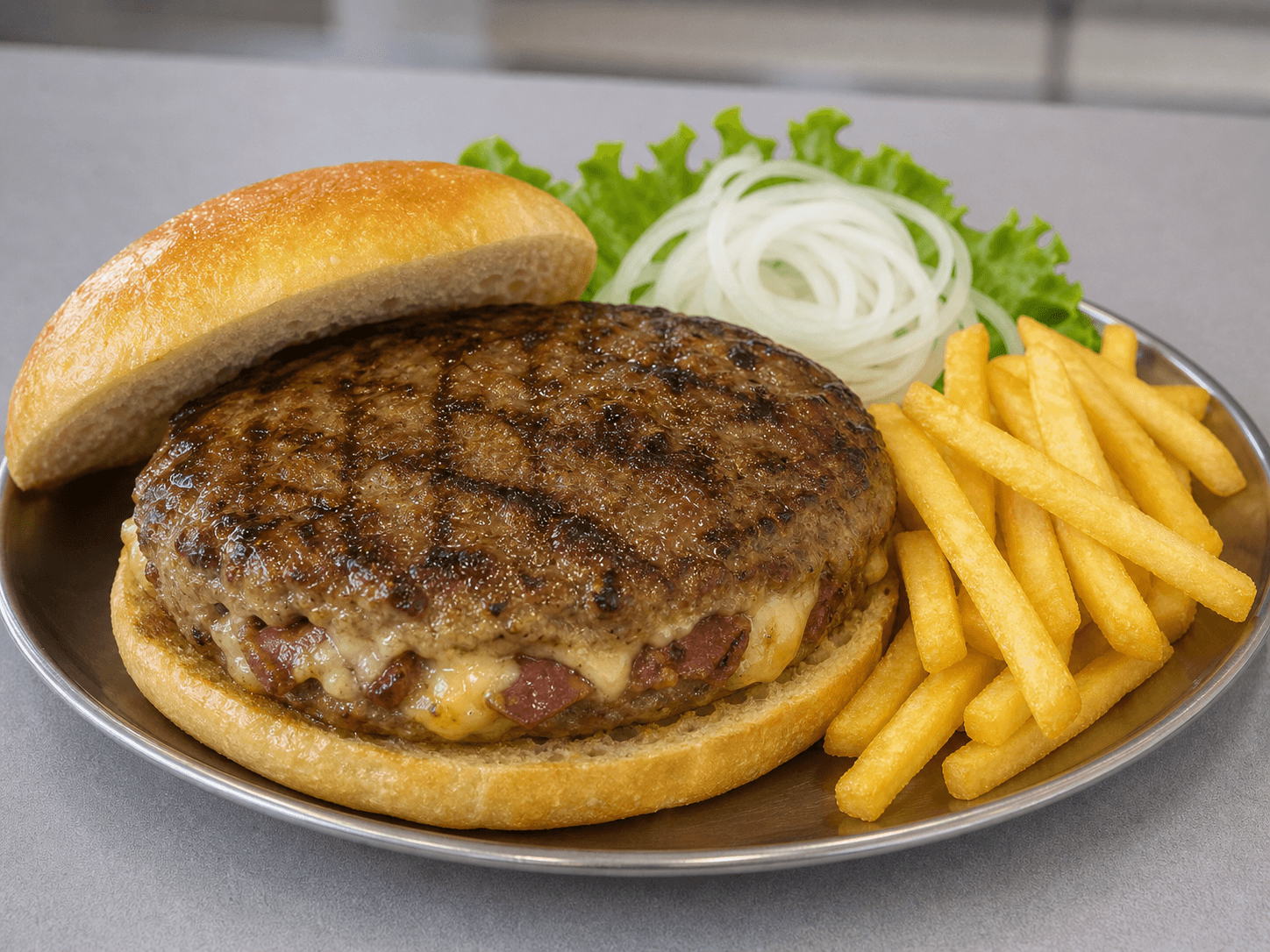Gurmanska pljeskavica 250g — Sa roštilja